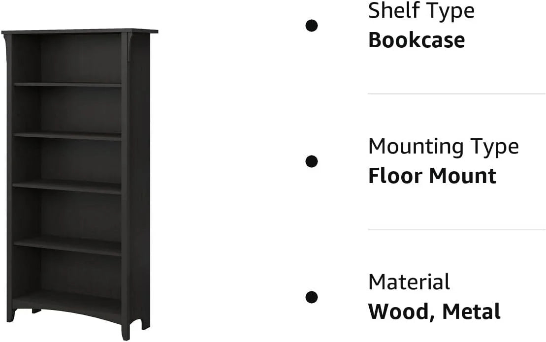 5 Shelf Bookcase A560