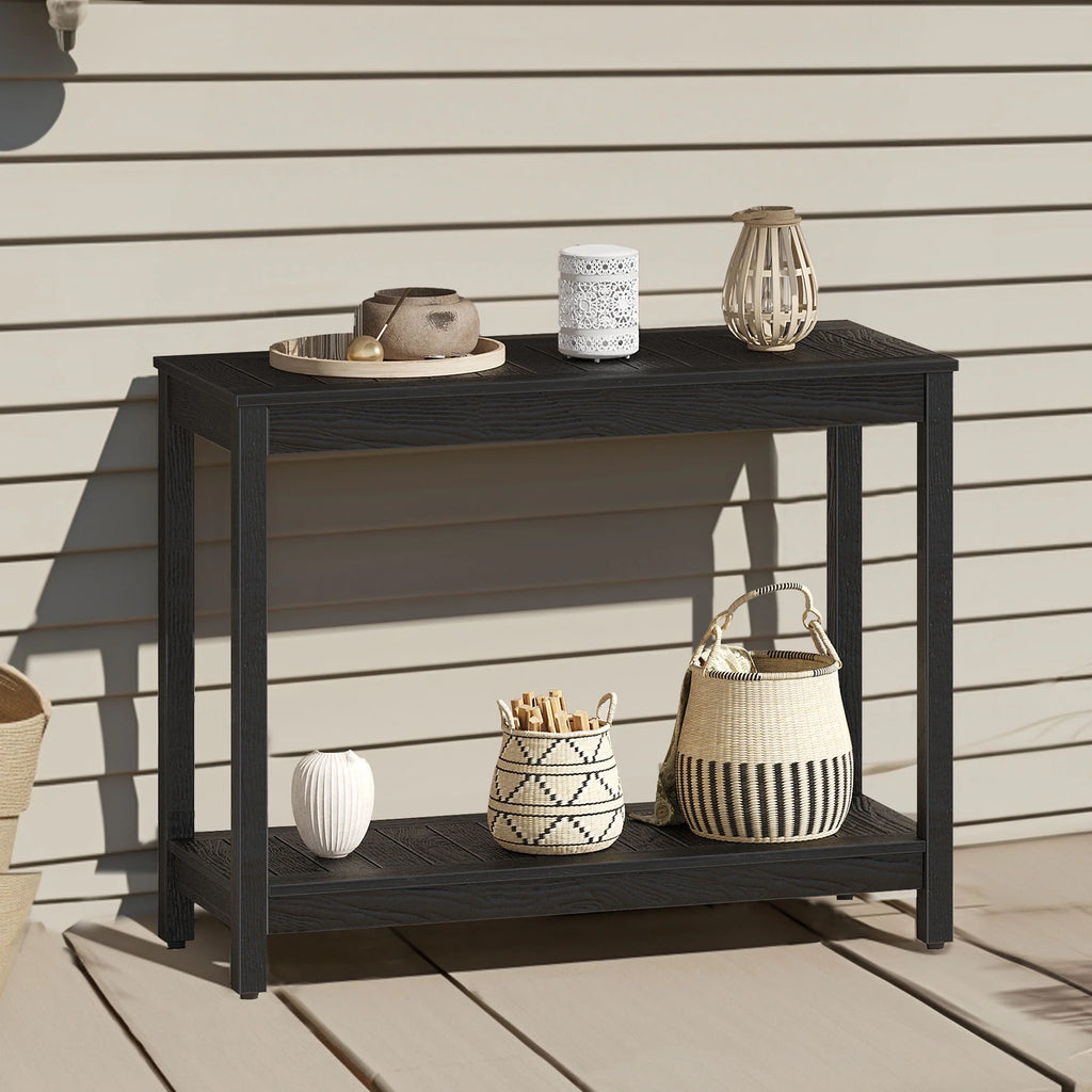 Black Wood Console Table C40767