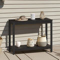 Black Wood Console Table C40767