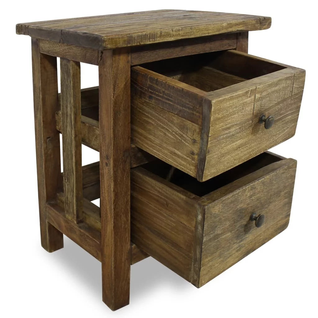 Solid Reclaimed Wood Nightstand I860111