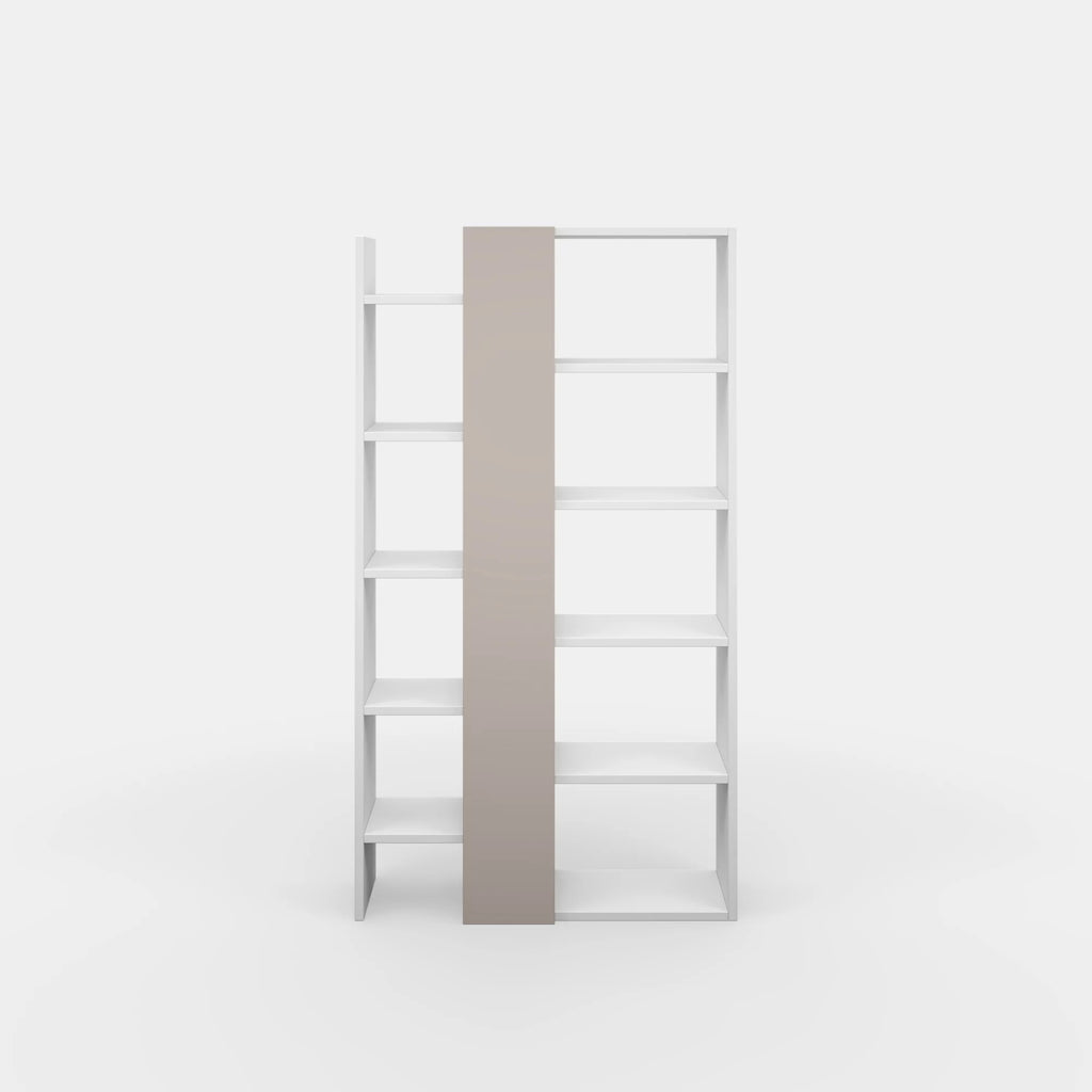 White Light Mocha Modern Bookcase P458
