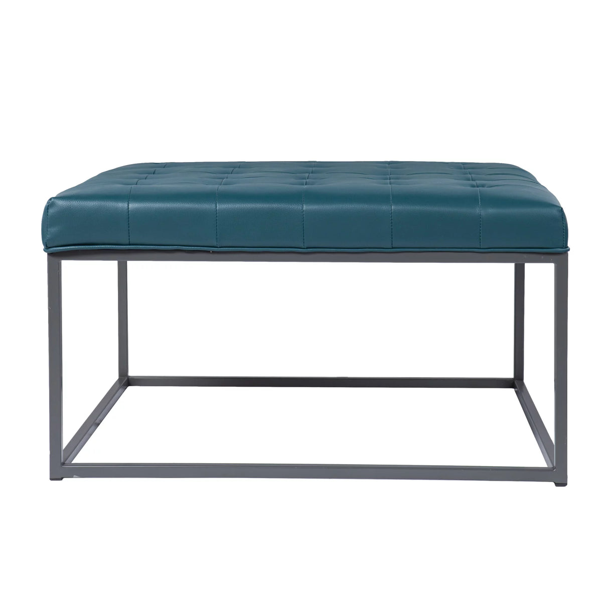 Blue Upholstered Cocktail Ottoman U4973