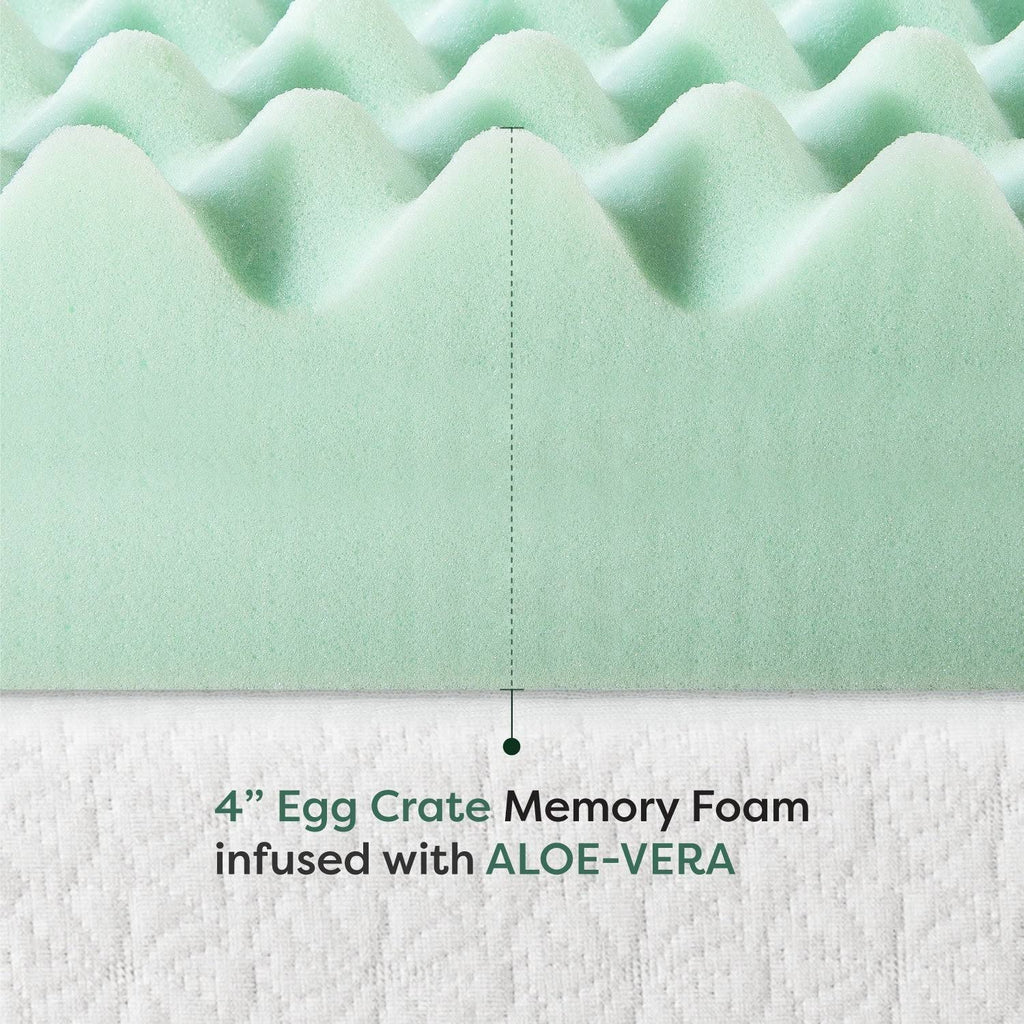 4 inch Memory Foam Mattress Topper Twin XL H921120