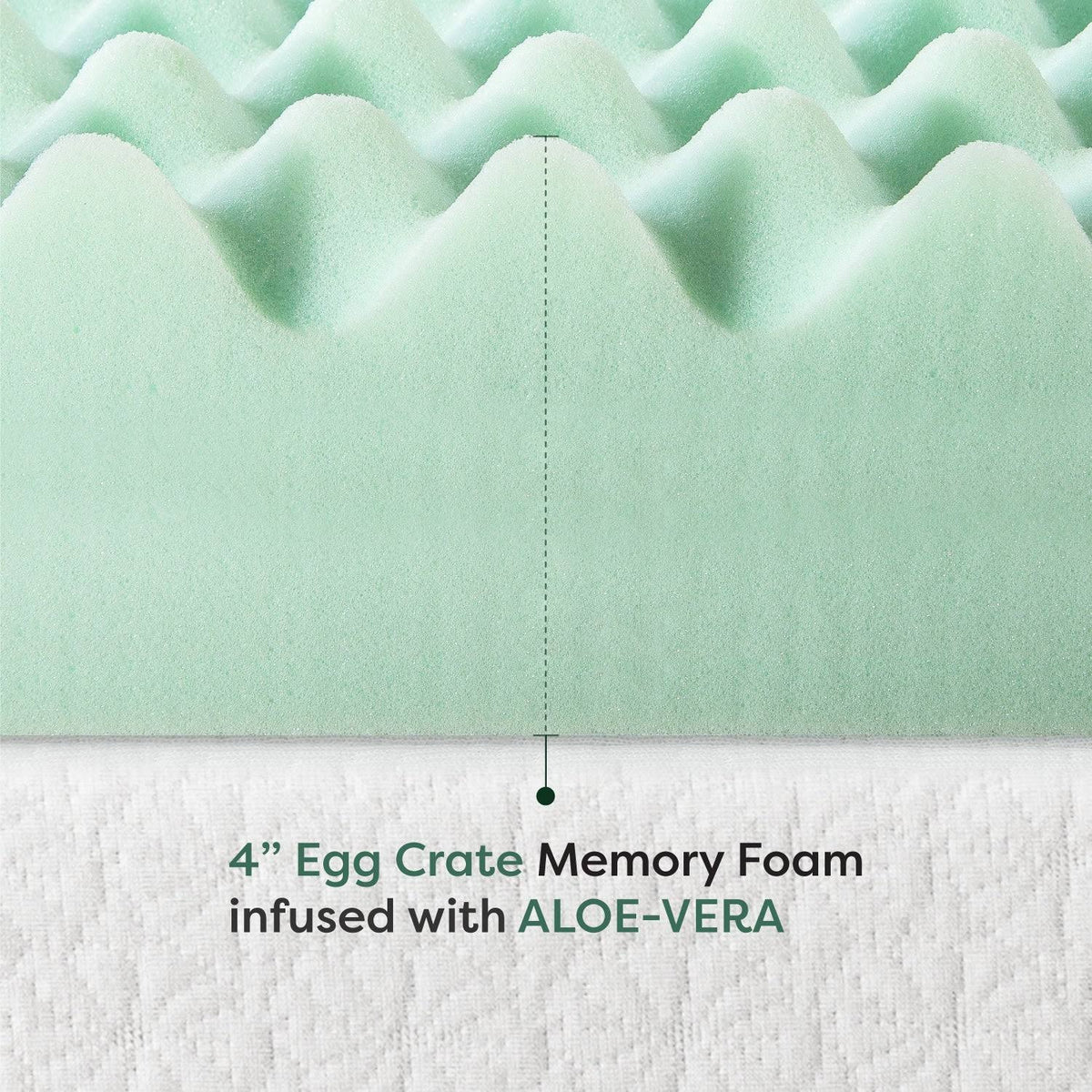 4 inch Memory Foam Mattress Topper Twin XL H921120