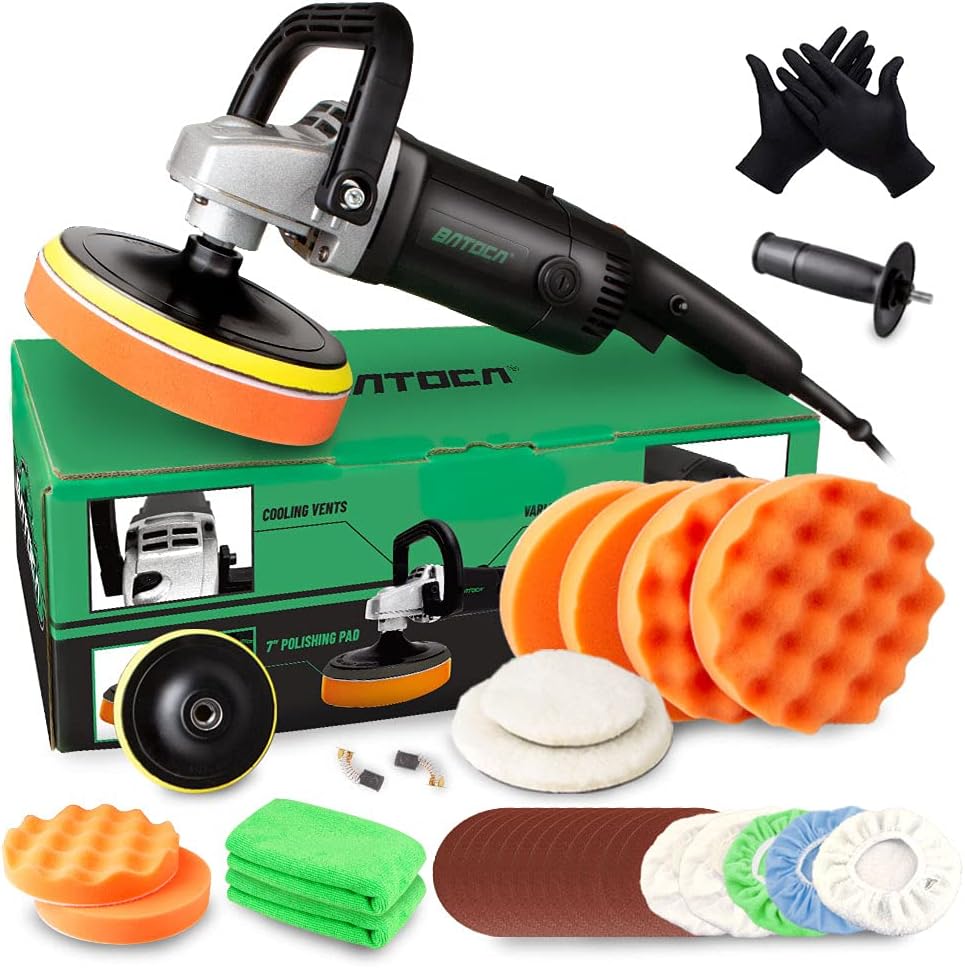 7 Inch 1200W Variable Speed Rotary Car Polisher M52012