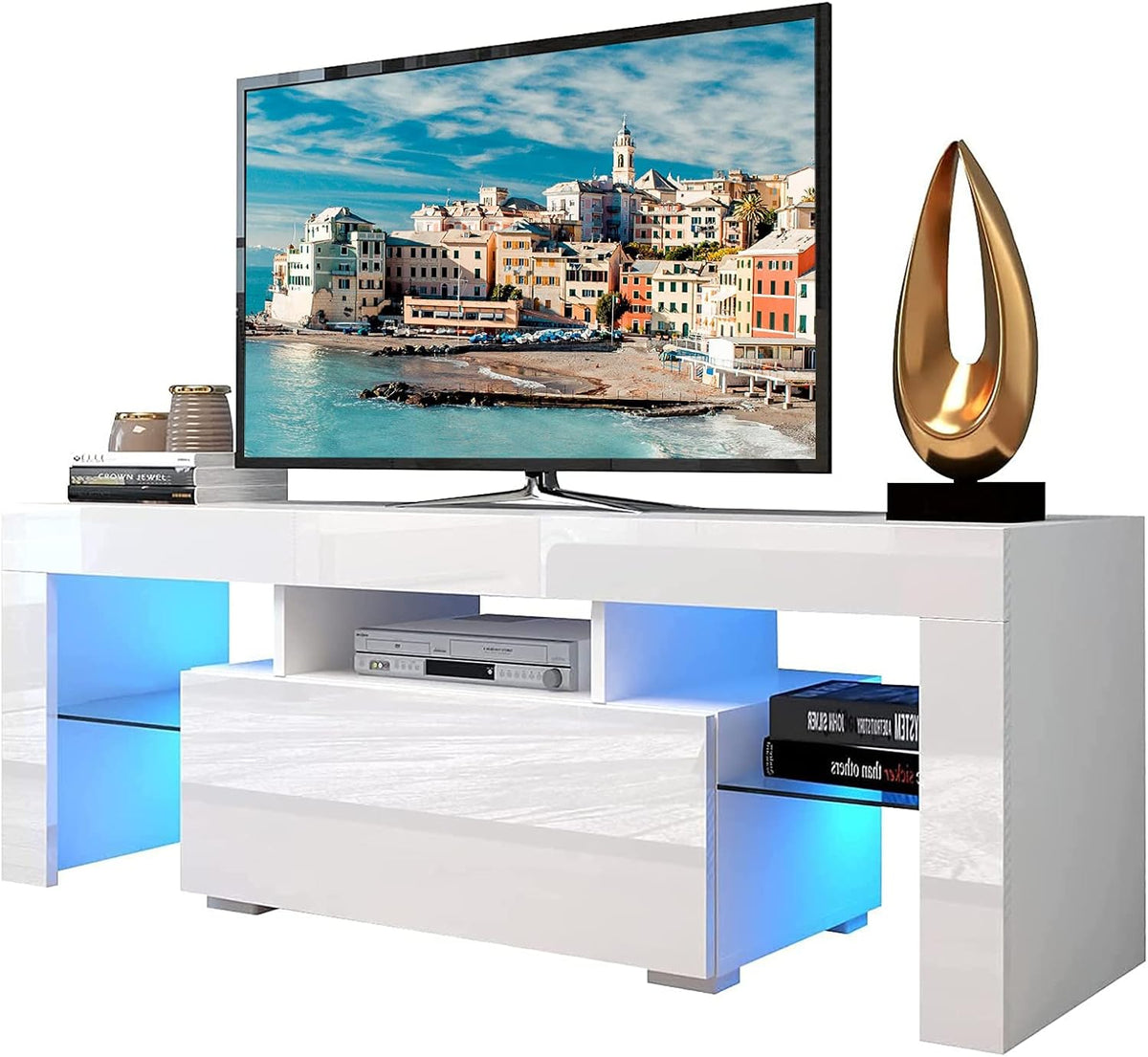 High Glossy TV Stand with LED Light for up to 70 Inches K1103