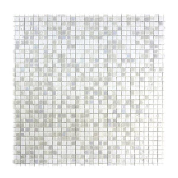 Iridescent Gray Glass Mosaic Tile F156810
