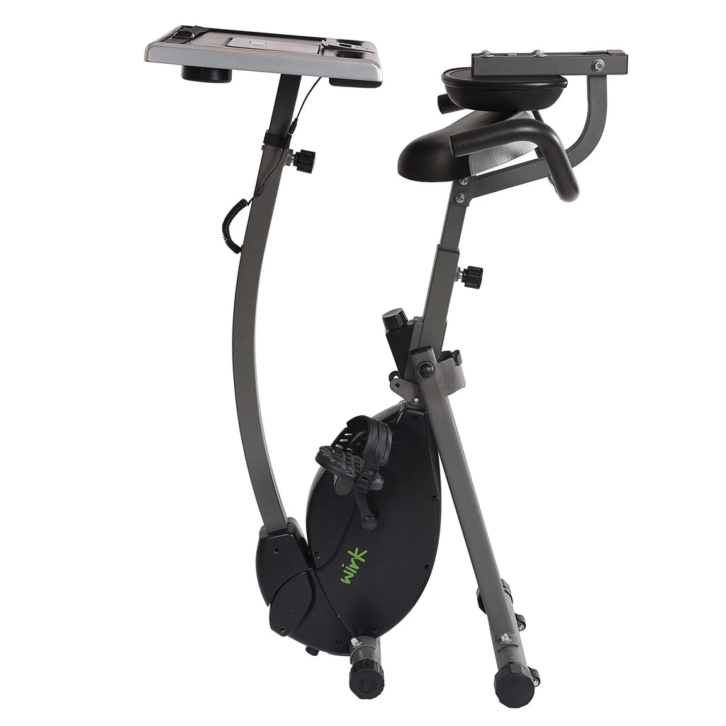 Upright Exercise Bike Workstation and Standing Desk H6181