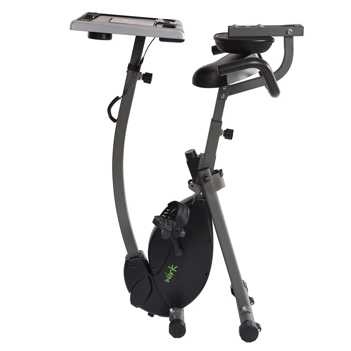 Upright Exercise Bike Workstation and Standing Desk H6181