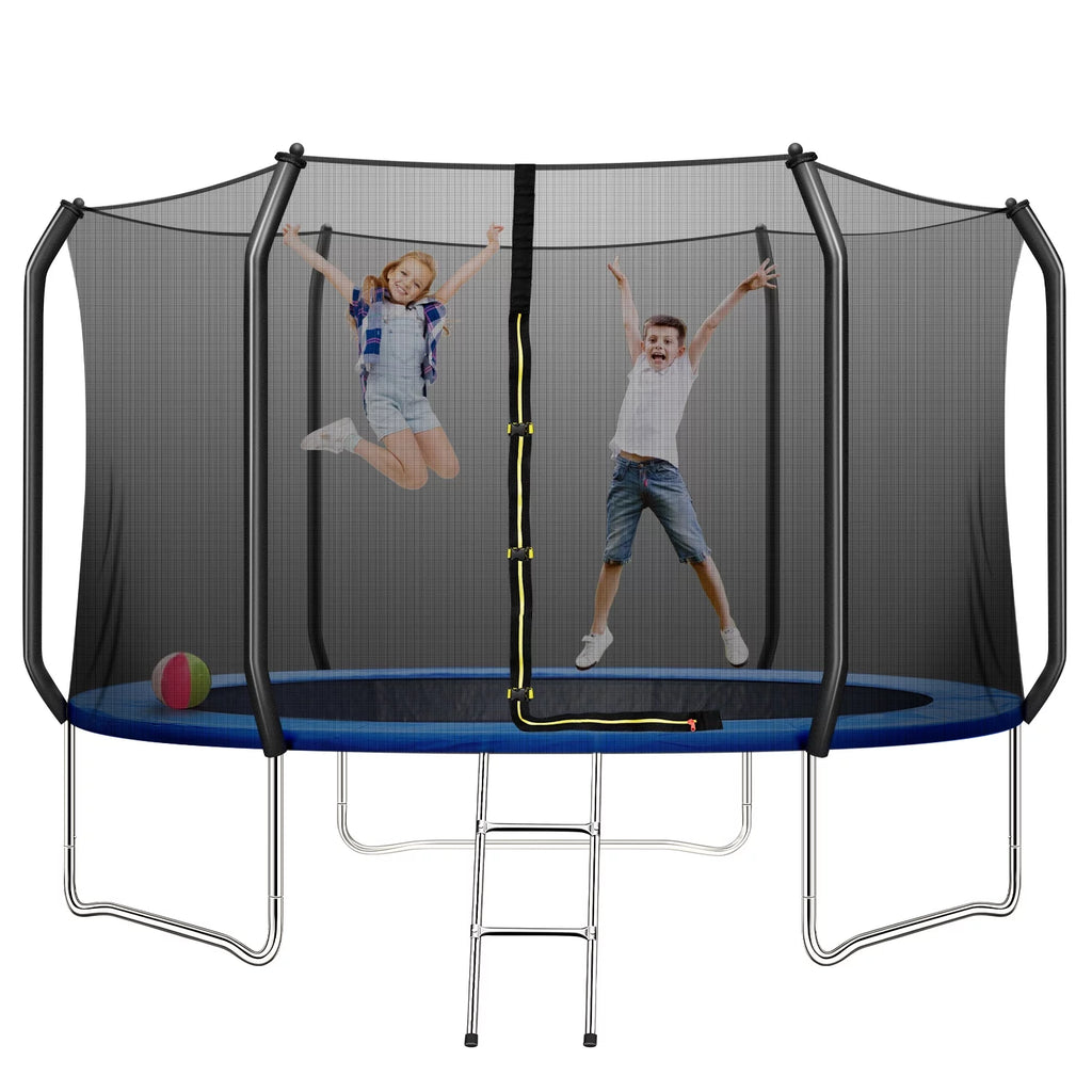 10FT Trampoline with Enclosure Net and Ladder M4774