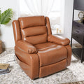 Caramel Faux Leather Adjustable Power Lift Recliner Chair G202
