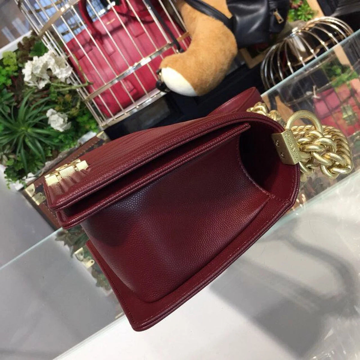 Burgundy Shoulder and Crossbody Bag P78165