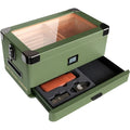 Glass Top Humidor with Front Hygrometer C73115