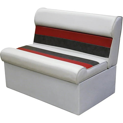 Gray Navy Blue Boat Seat and Backrest Cushion Set Q3359