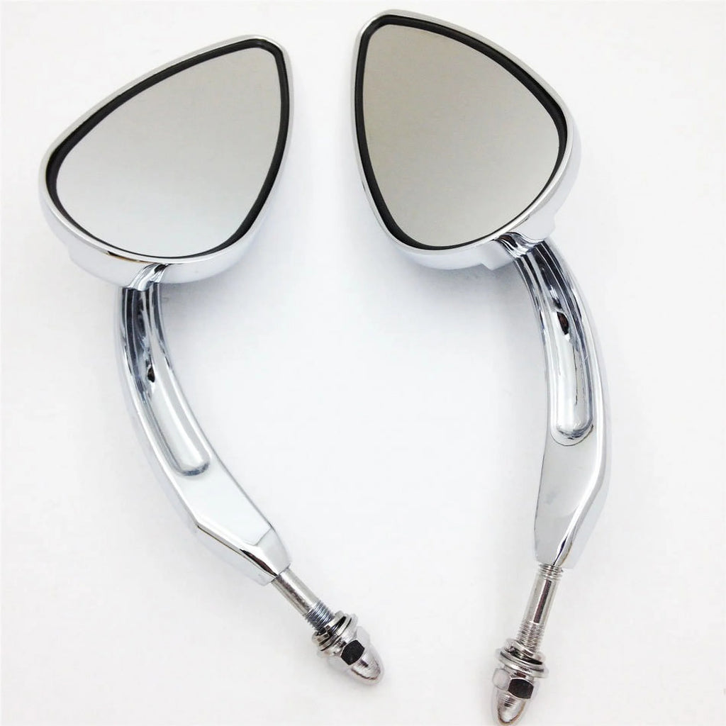 Skull Flame Side Mirrors chrome D984