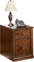 Small Medium Brown File Cabinet Y106