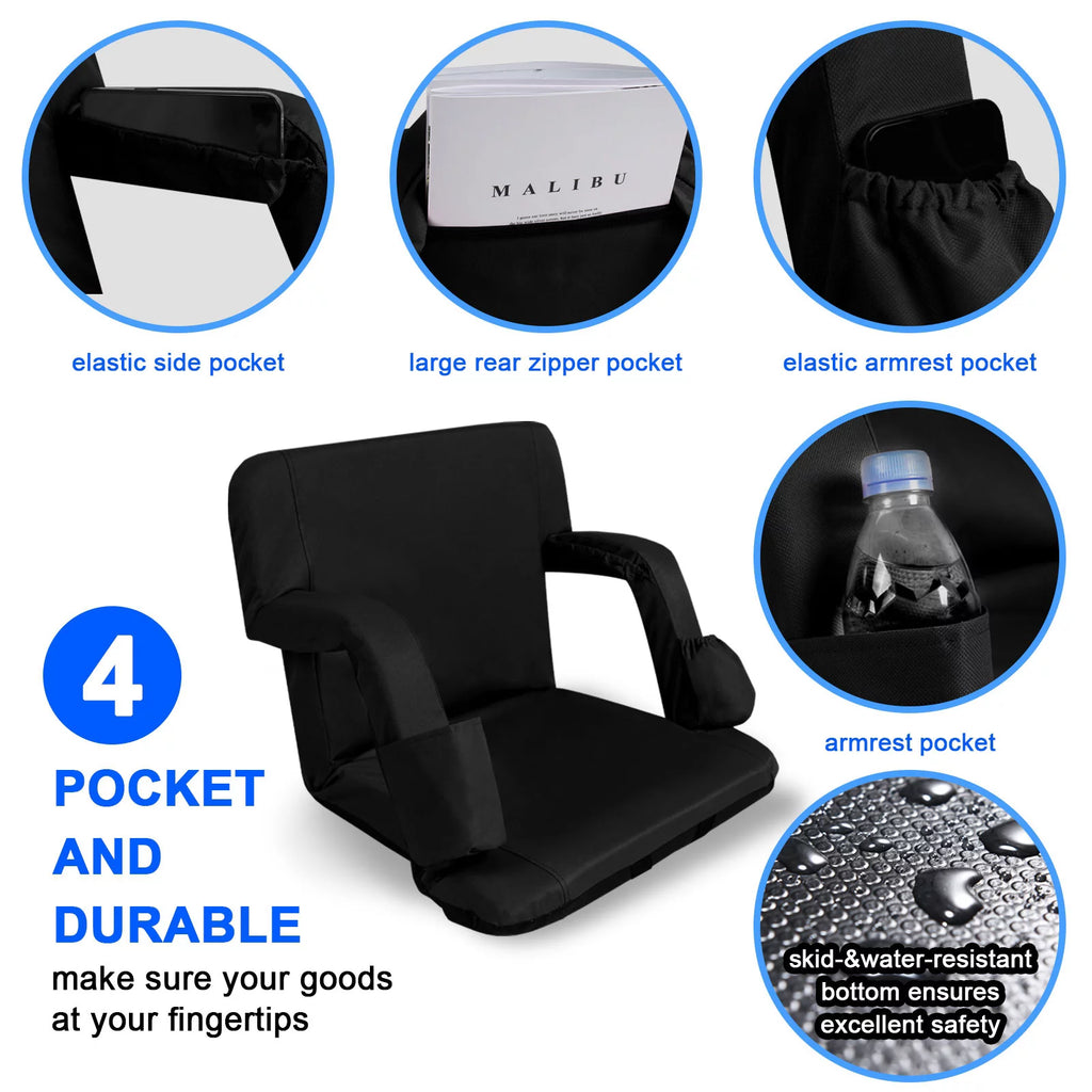 24.4" Wide Stadium Seat with Back Support U708978