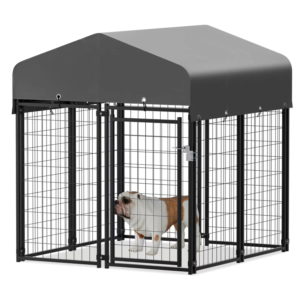 4ft x 4.25ft x 4.5ft 8 Panels Outdoor Dog Kennel B11472