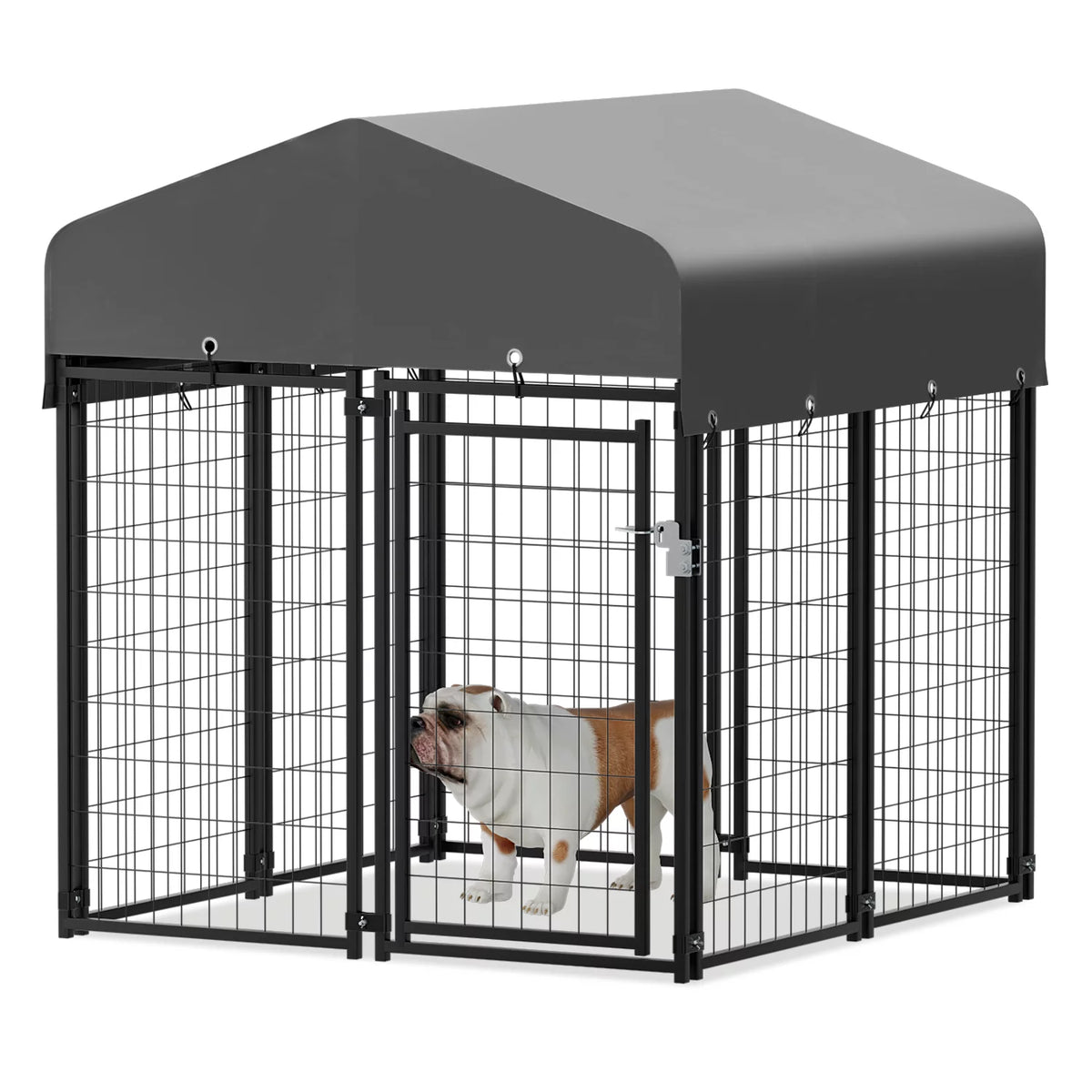 4ft x 4.25ft x 4.5ft 8 Panels Outdoor Dog Kennel B11472