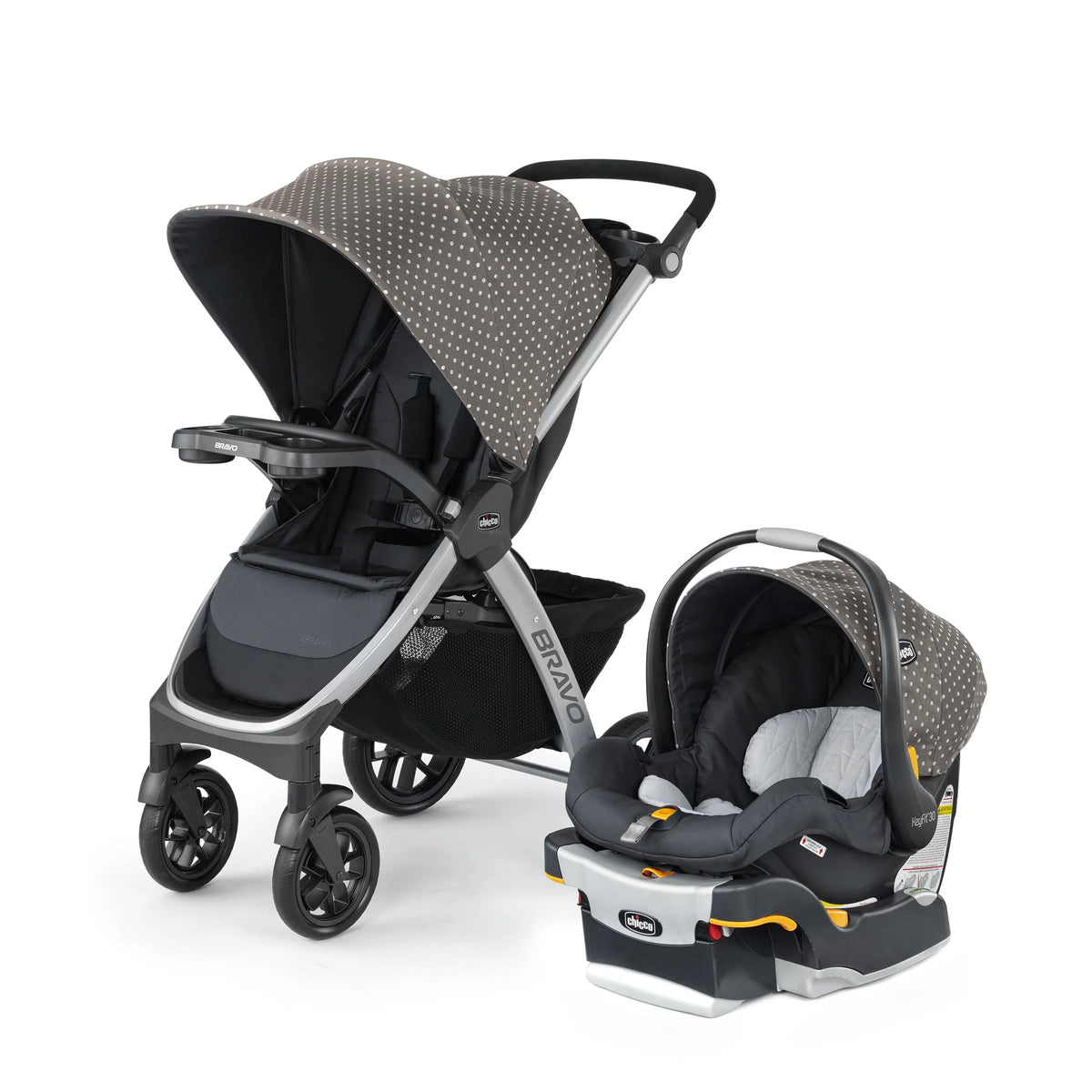 Black Stroller with Infant Car Seat C747