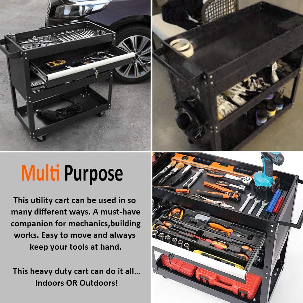 Heavy Duty Rolling Tool Cart with Wheels and Drawers G54542