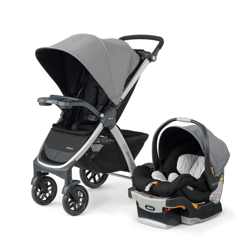 Black Stroller with Infant Car Seat C747