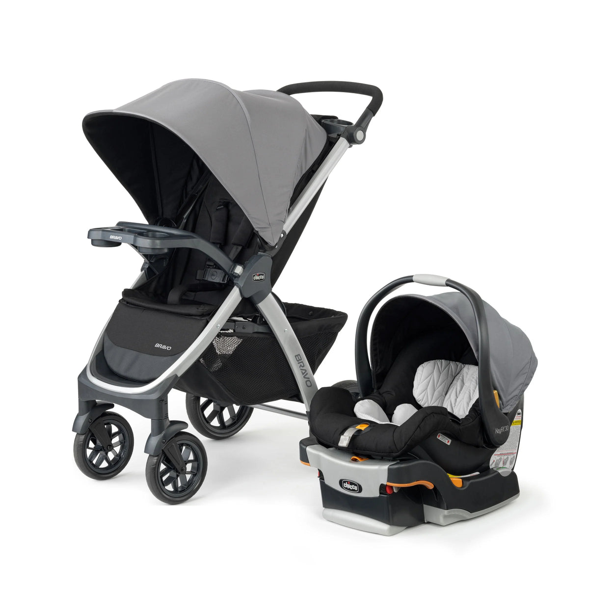 Black Stroller with Infant Car Seat C747