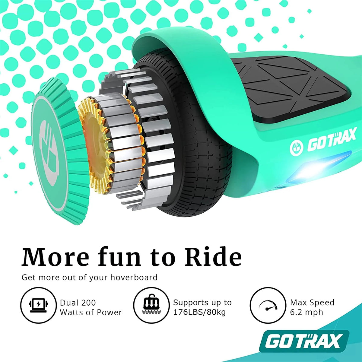 6.5 Tires Black Self Balancing Scooter C547796