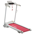White/Pink Electric Treadmill Y652
