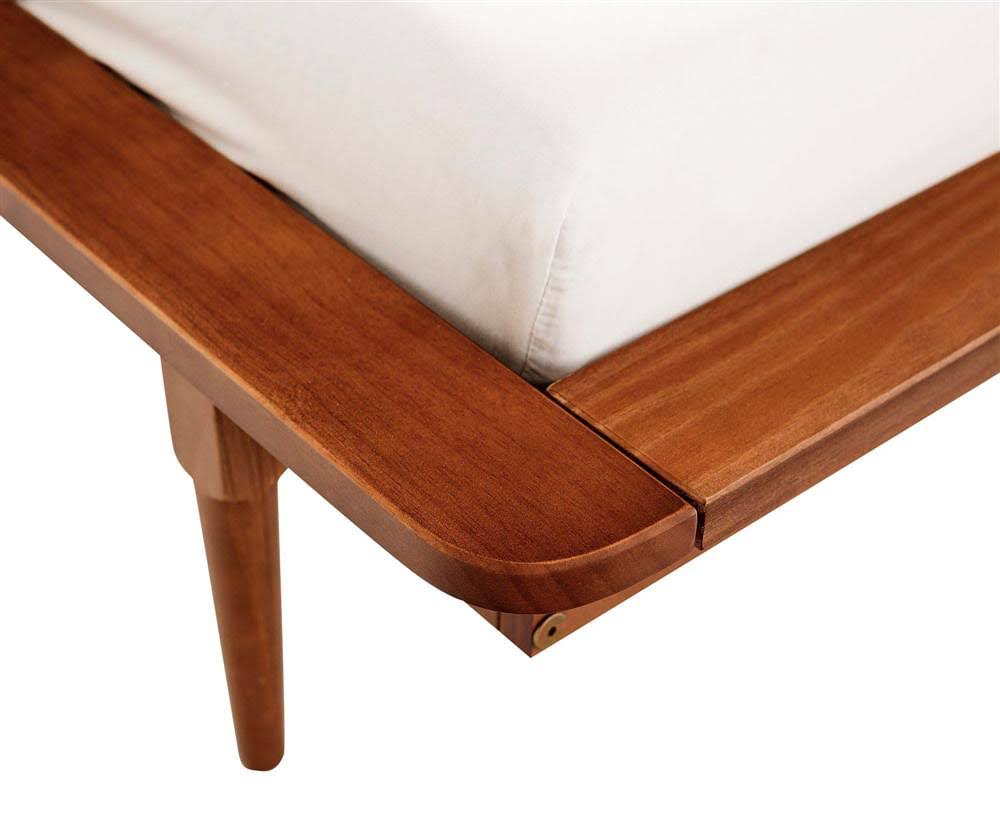 Twin Mid Century Solid Wood Spindle Bed S54495