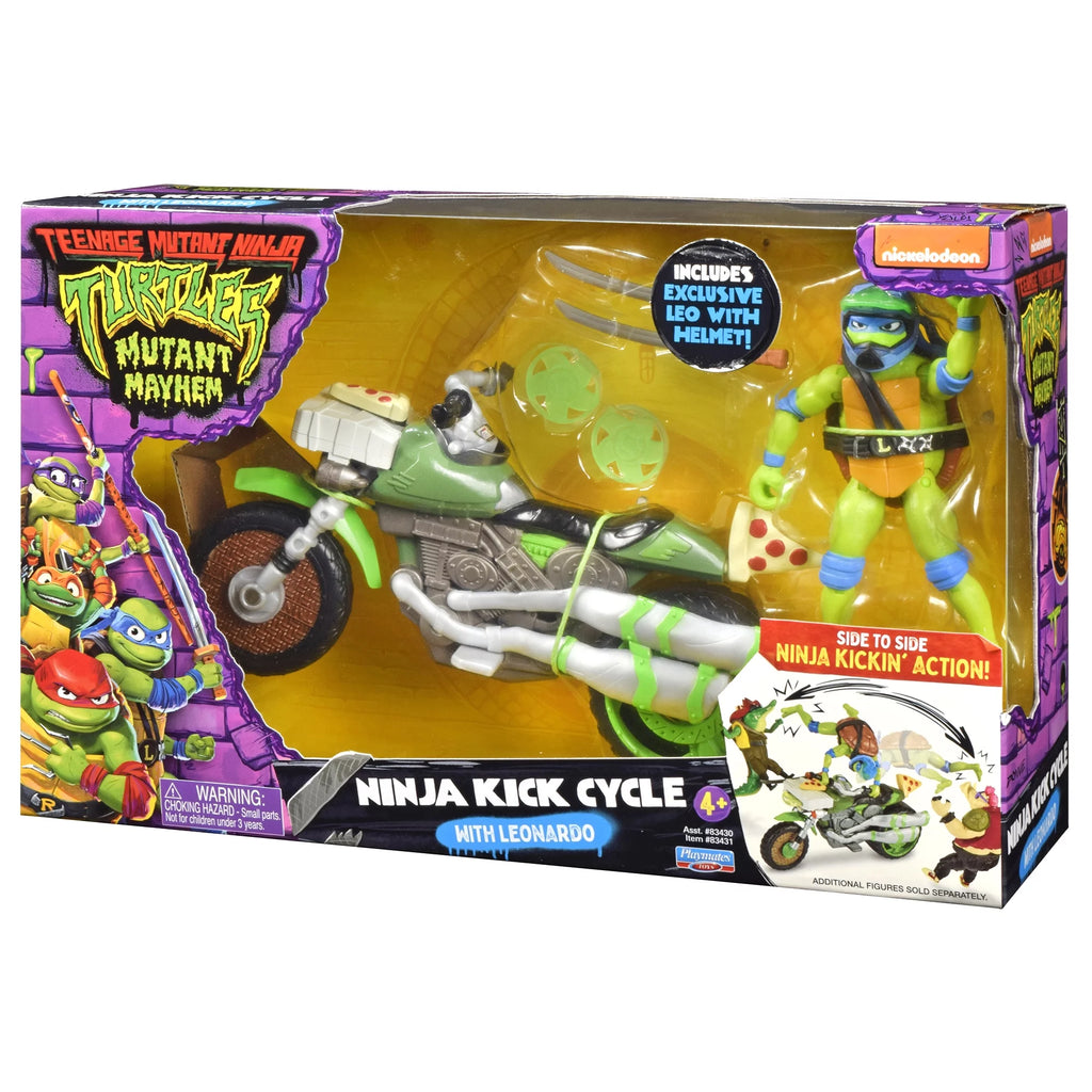 Ninja Kick Cycle with Leonardo Figure Z235