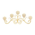 Gold 5-Light Beaded Candle Holder F16804
