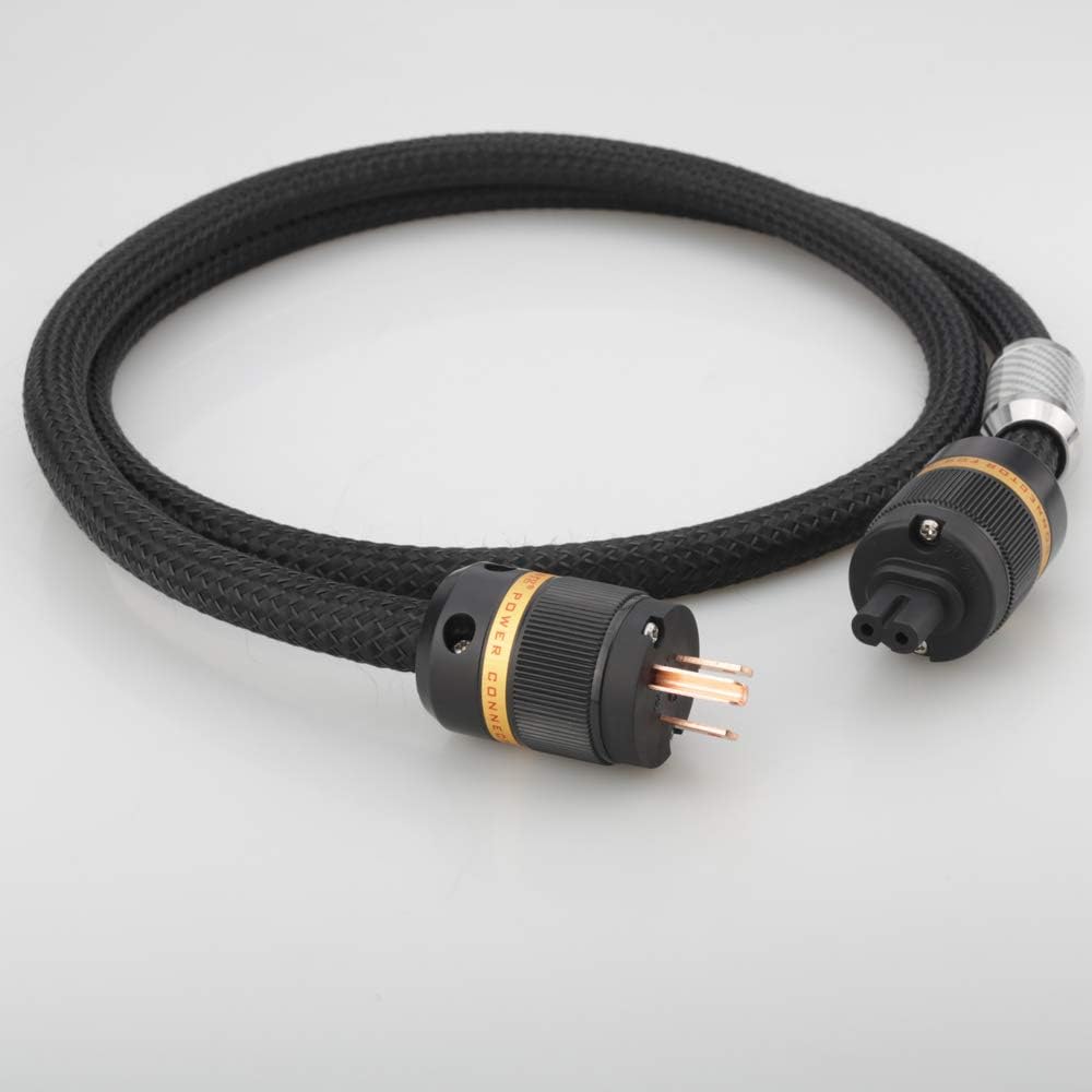 Power Cable, Figure 8 Audio Power Cord, US AC Mains Cord with Copper Shielding (4.9FT/1.5M) P477600