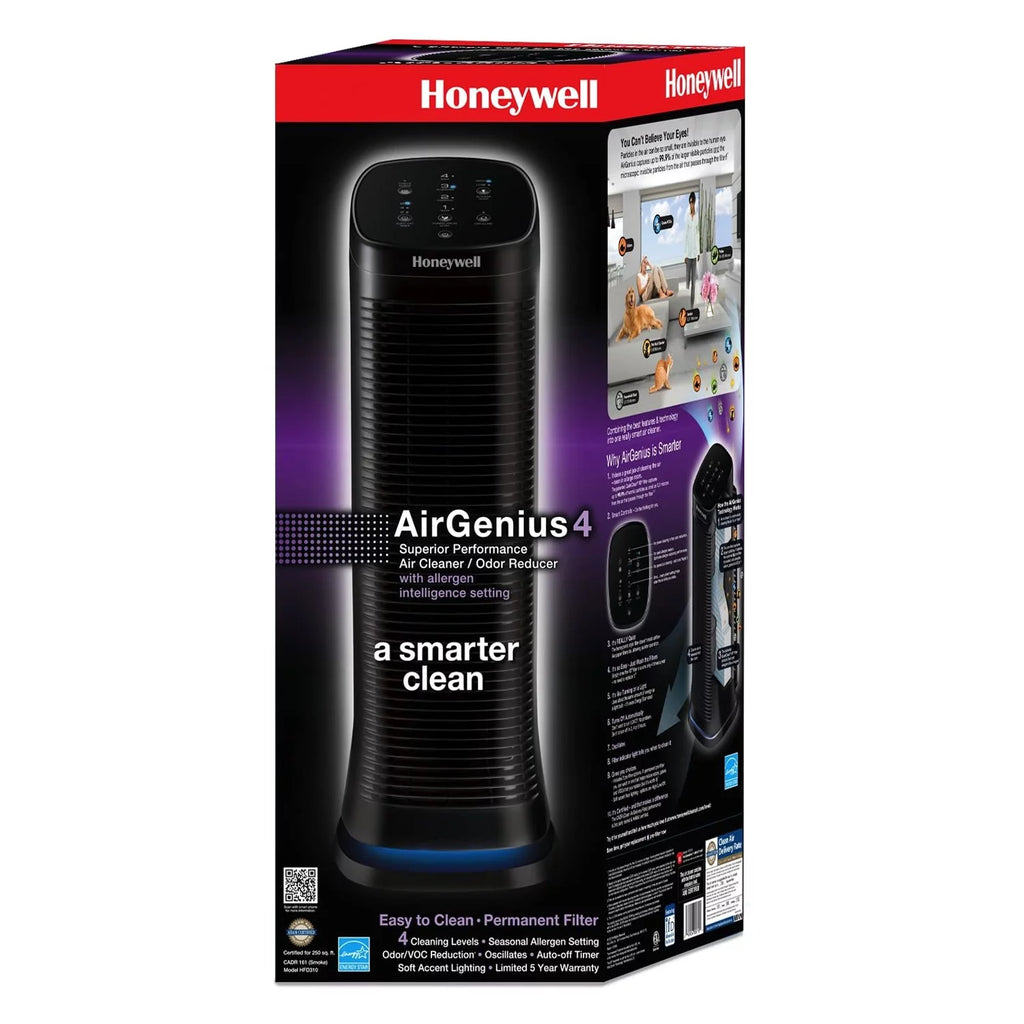 Black Air Purifier with Washable Filter E750