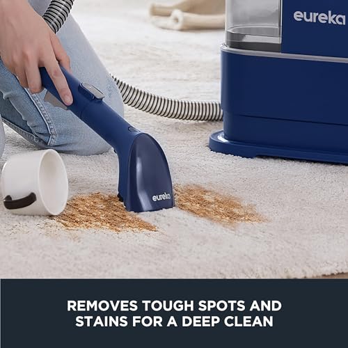 Portable Carpet and Upholstery Cleaner, 50.7oz Water Tank, Blue N730813