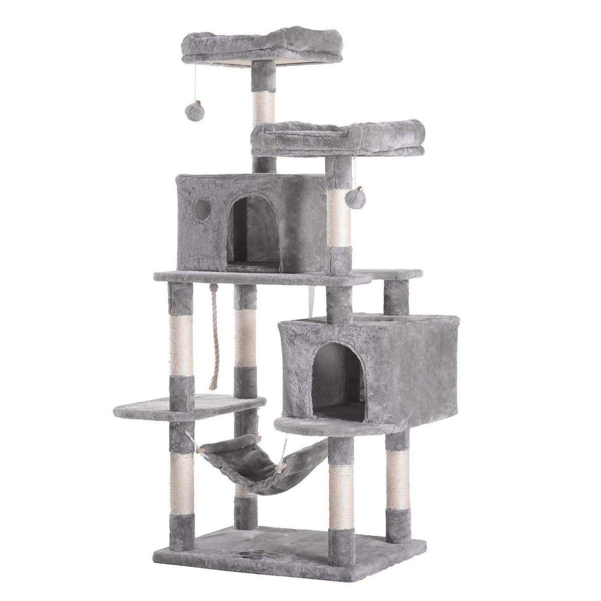 Large Multi-Level Cat Tree Condo with Sisal-Covered Scratching Posts Z515061
