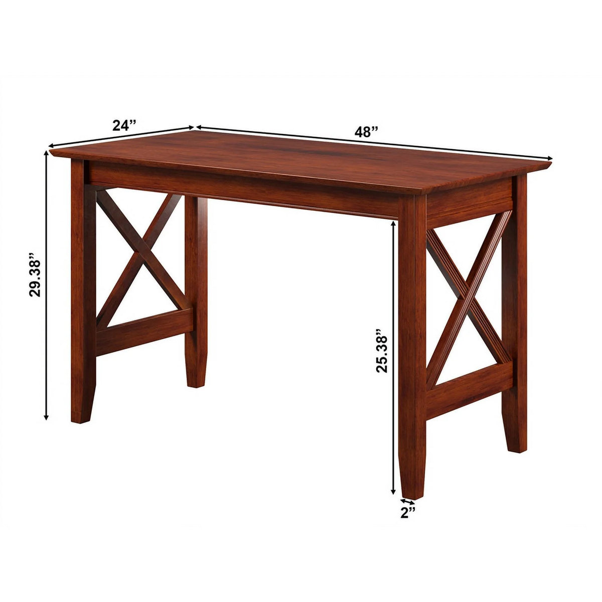 Solid Wood Writing Desk in Walnut G638