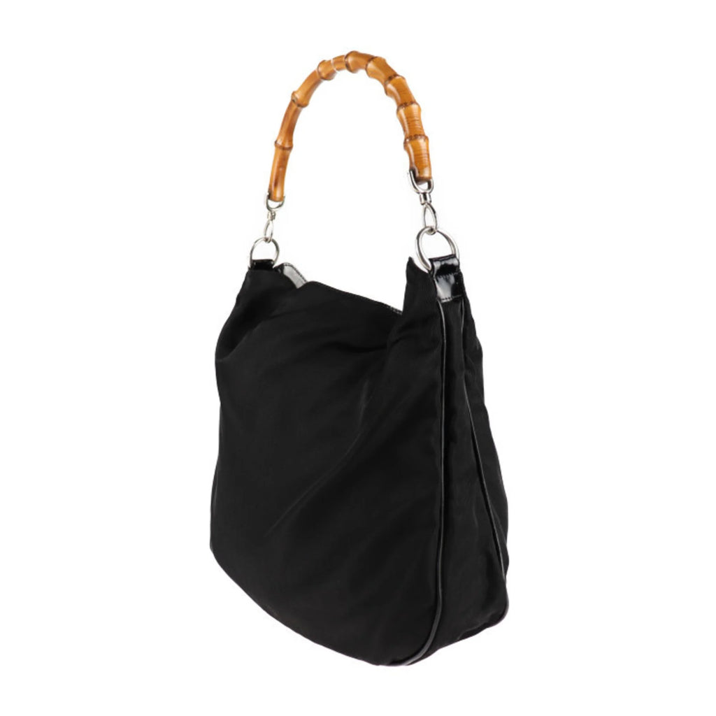 Black Synthetic Shoulder Bag P599