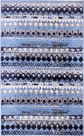 Light Blue Geometric Pattern Rug A76846