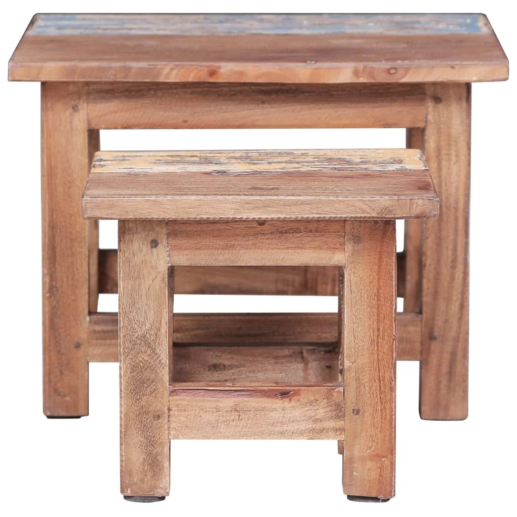 Rustic Wooden Nesting Tables N814797