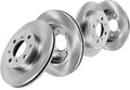257mm Front + 261mm Rear 4 Lug Brake Disc Rotors P51649