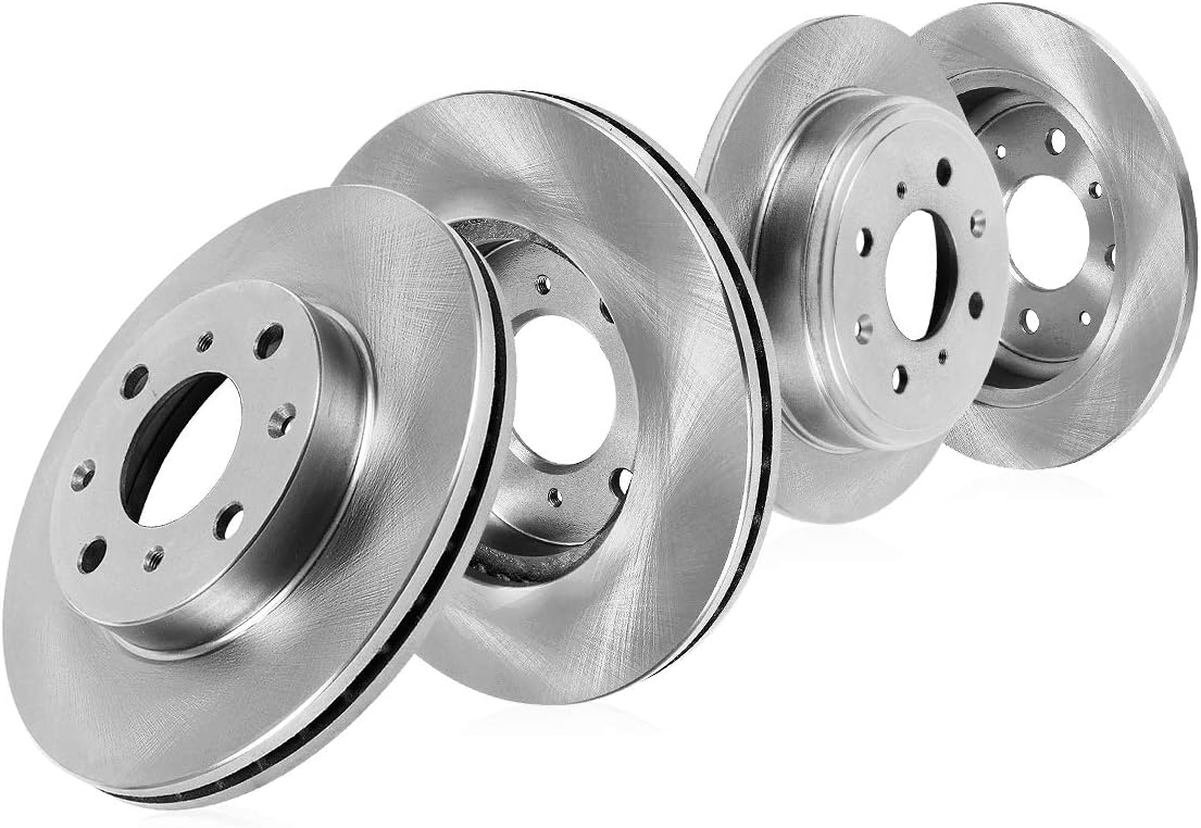 257mm Front + 261mm Rear 4 Lug Brake Disc Rotors P51649