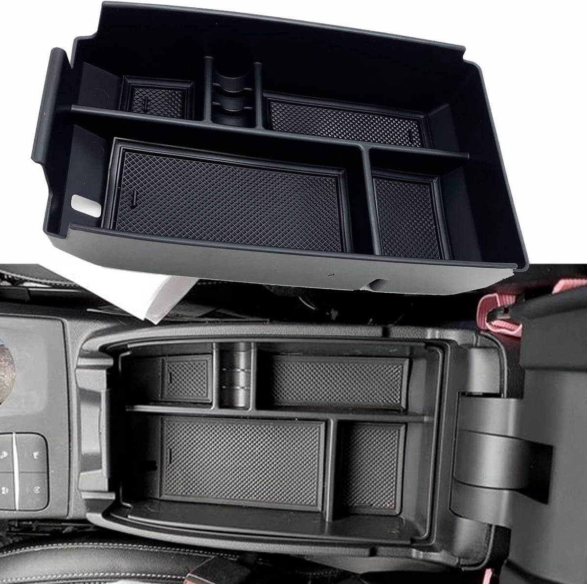 Black Center Console Tray Organizer A783