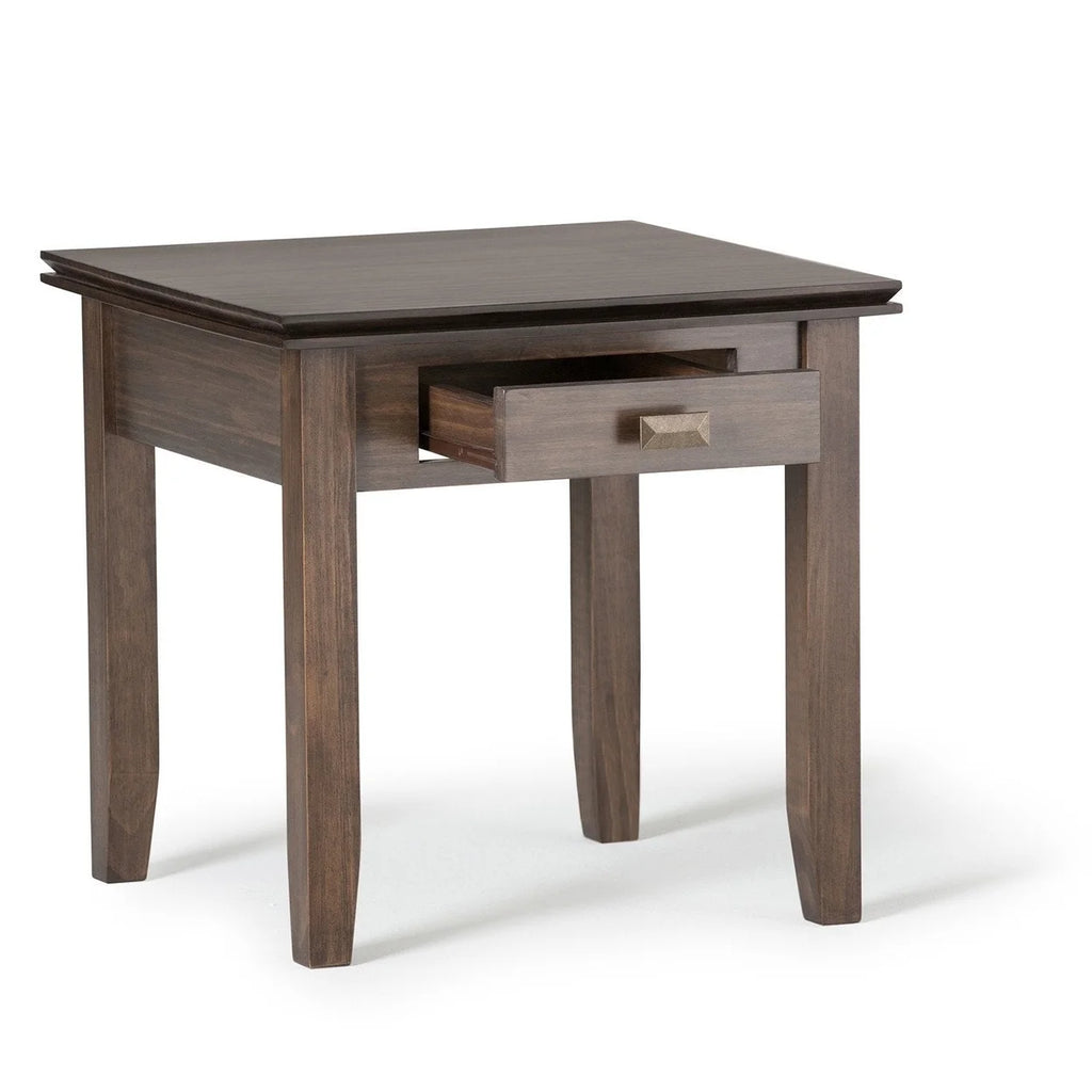 Solid Wood Square End Side Table M196987