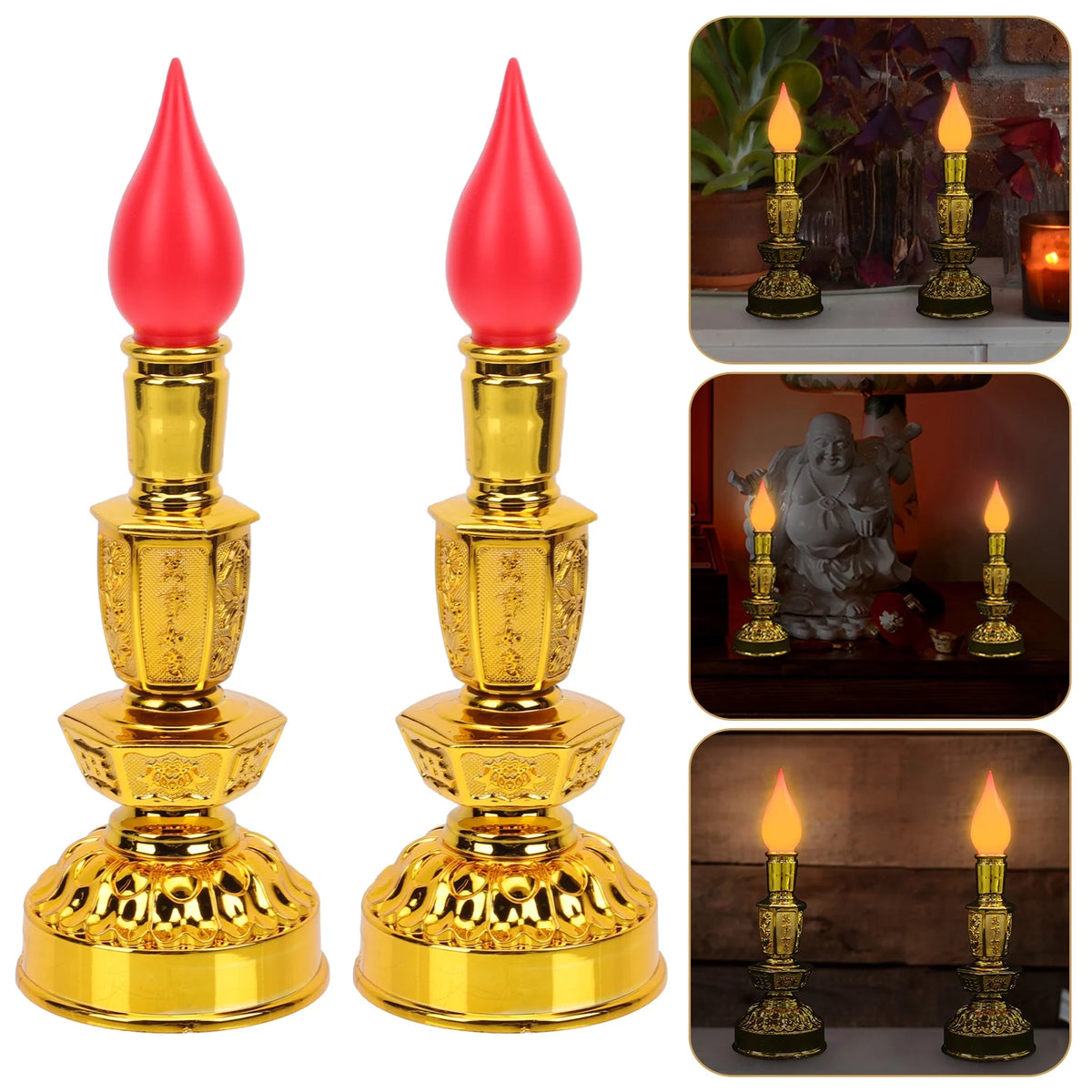 Red Flameless LED Candles Y726511