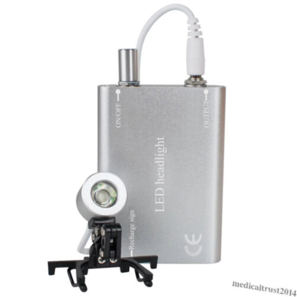 Silver Portable Head Light Lamp 1W LED G8783