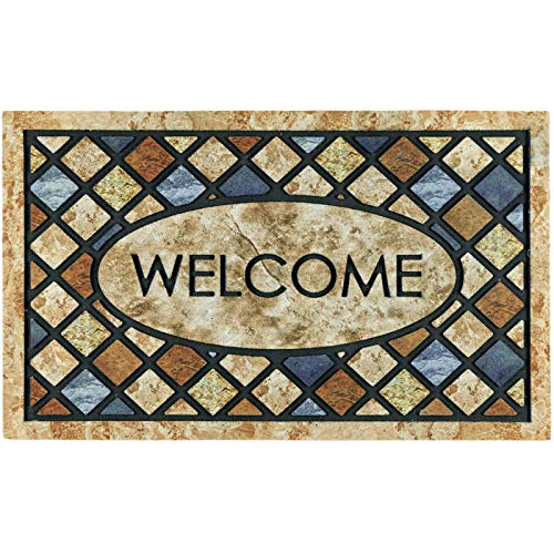 17x 30 Inch Non Slip Rubber Back Door Mat I11127