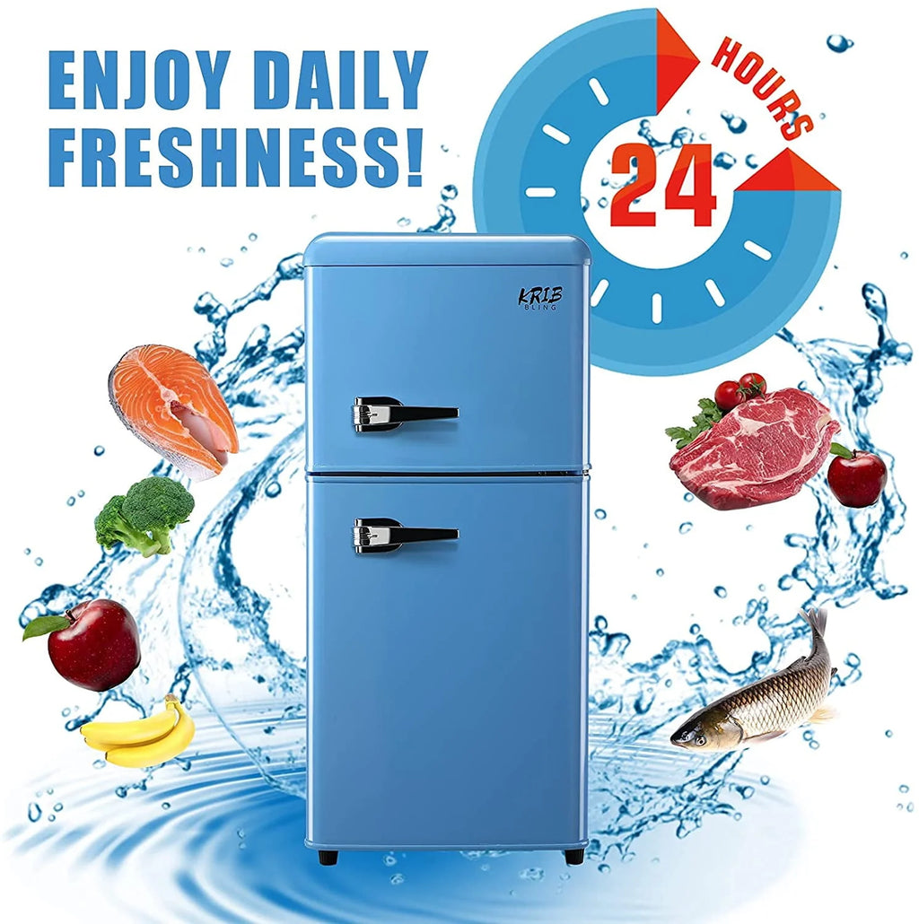 3.5cu.ft Compact Mini Fridge with Freezer X6881