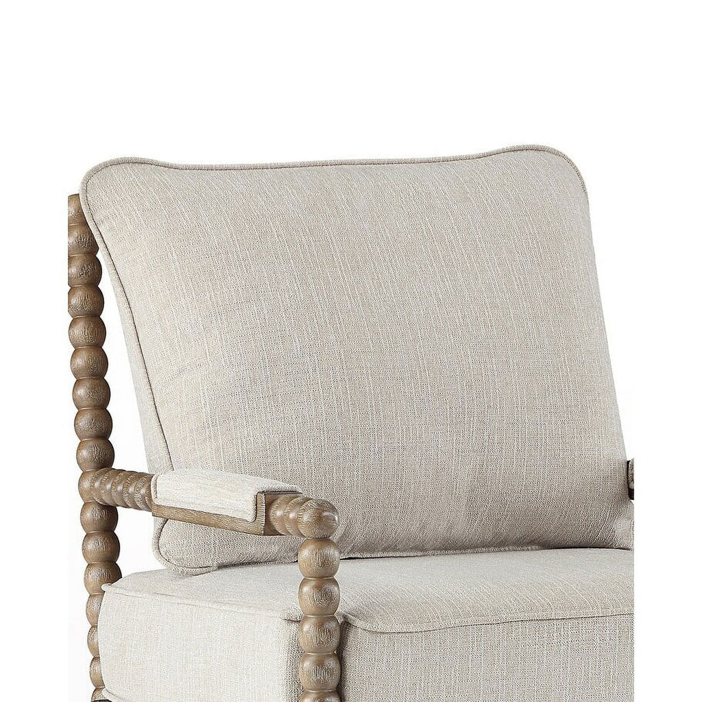 Linen Chenille Accent Chair Set with Wood Frame S460