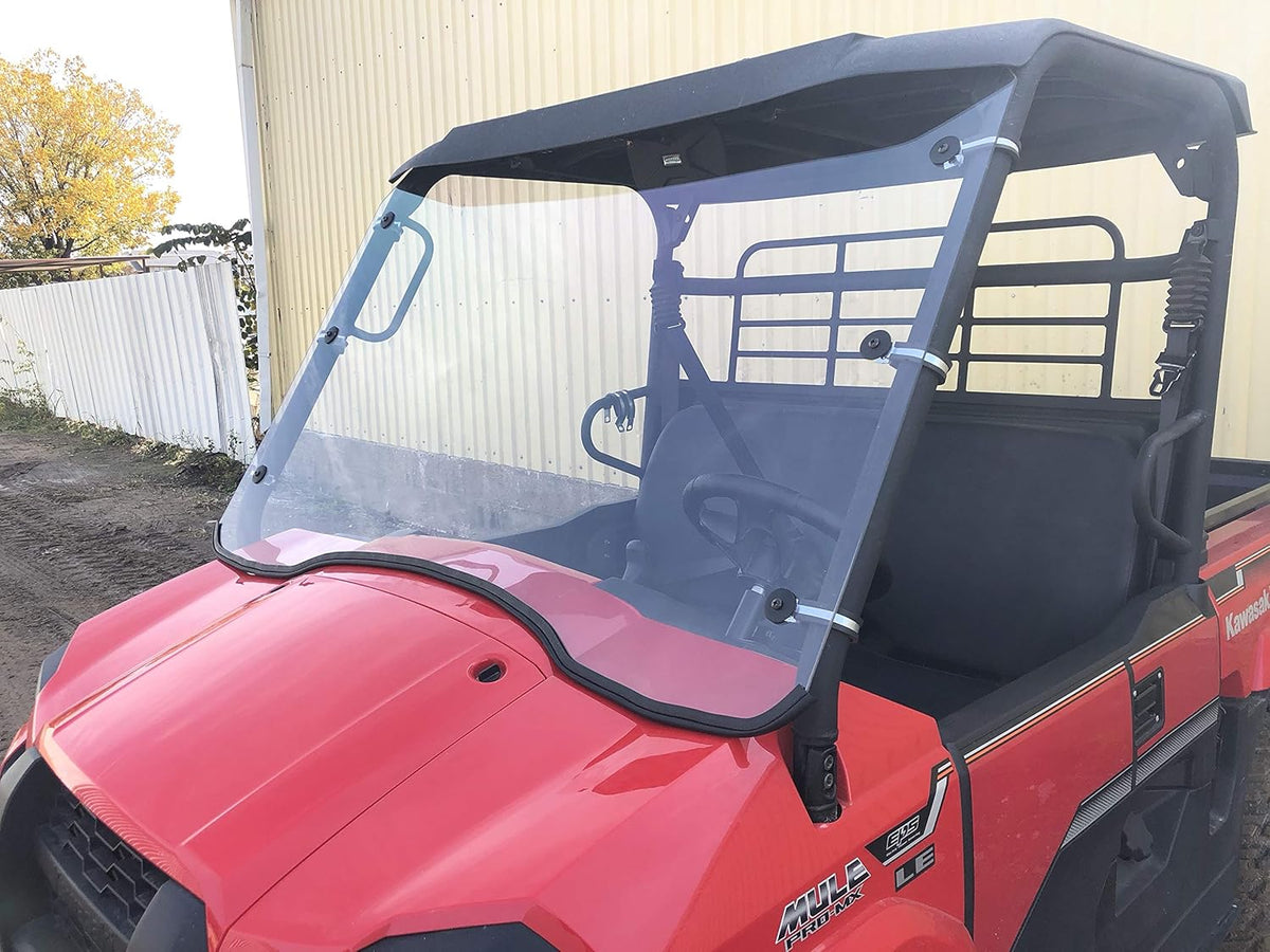 Kawasaki Mule Pro MX Scratch Resistant Polycarbonate Full Windshield Q3089